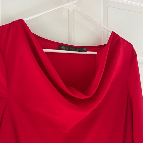 Outback Red Womens Medium Dress with drawstring waist and 2/3 length sleeves - Picture 2 of 8